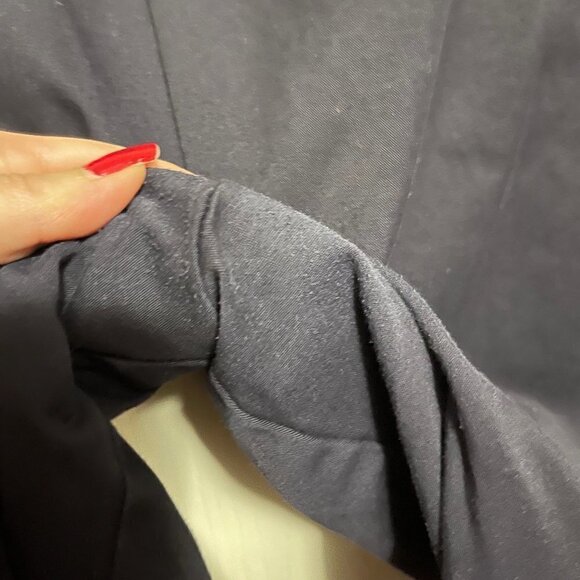 The Outfitters By Lands' End Women's Blue Straight Leg Pockets Dress Pants Sz 18 - Picture 7 of 8